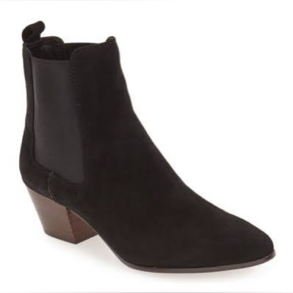 Sam Edelman Black Suede Ankle Boots Reesa women’s size 8.5  8 1/2